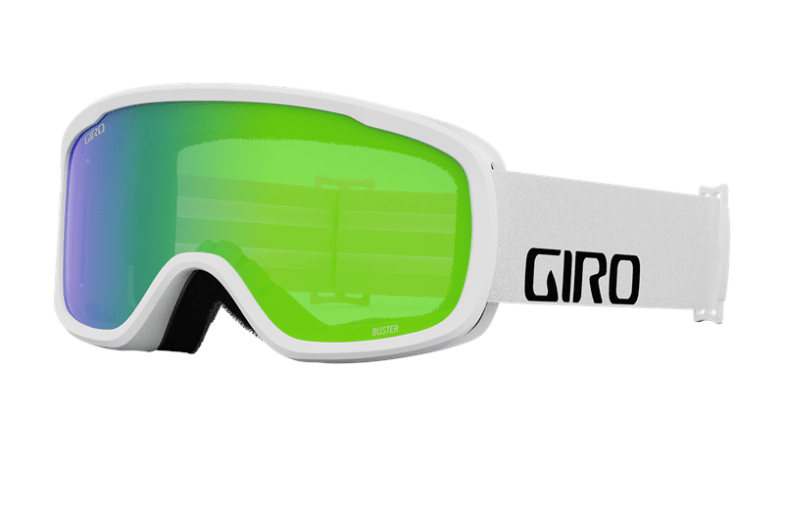 Giro Buster Goggle - White Wordmark with Loden Green Lens