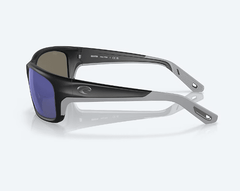 Costa Del Mar Men's Jose Pro Sunglasses - Matte Black with Blue Mirror Polarized Glass Lens