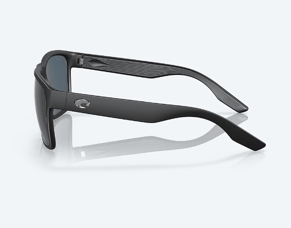 Costa Del Mar Men's Paunch XL Sunglasses - Matte Black with Gray Polarized Polycarbonate Lens