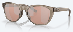Costa Del Mar Women's Aleta Sunglasses - Taupe Crystal with Copper Silver Mirror Polarized Lens