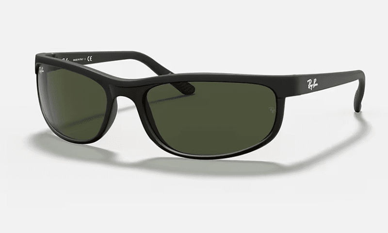 Ray Ban Predator 2 Sunglasses Matte Black with G15 Green Lenses