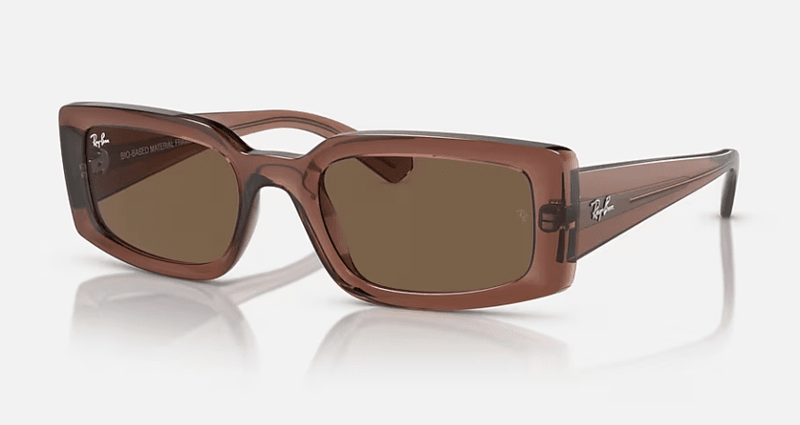 Ray Ban Kiliane Sunglasses Transparent Brown with Dark Brown Lenses