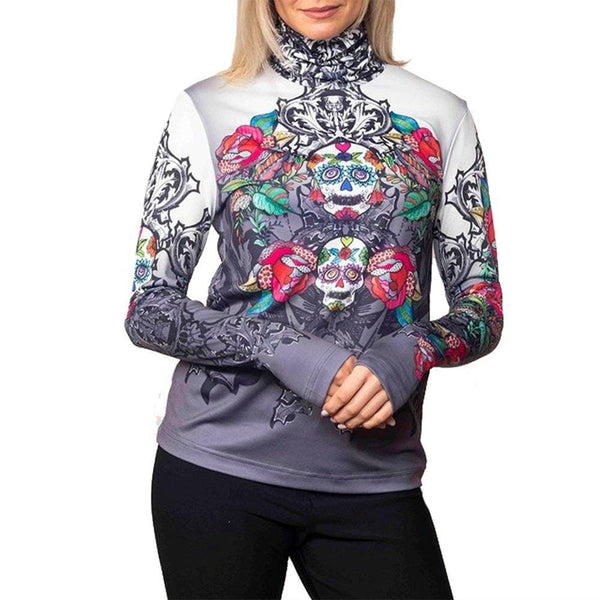 Sno Skins Women's Tattoo Print T-Neck