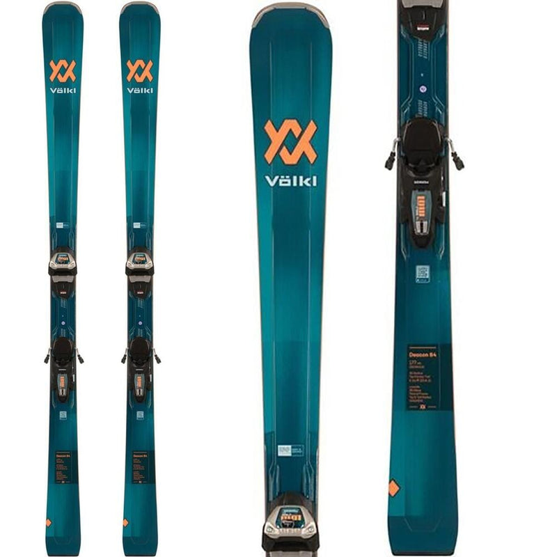 Volkl Men's Deacon 84 Skis with Lowride XL 13 GW Bindings