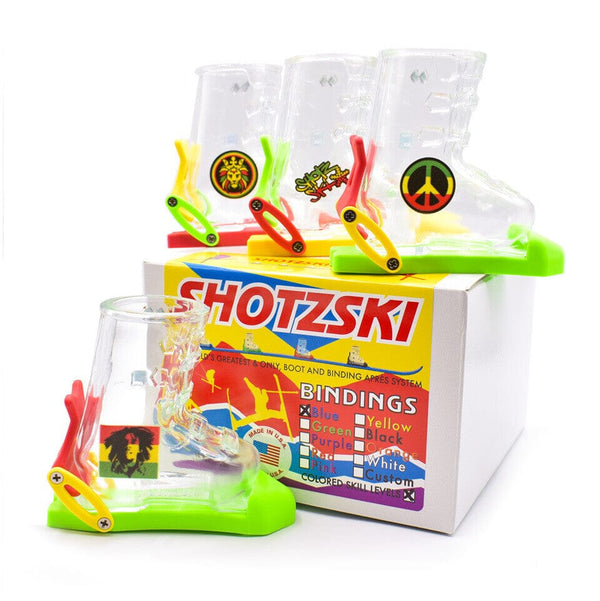 Shotzski WT-66 4-Pack: Rasta or USA Themed Bindings & Printed Boots