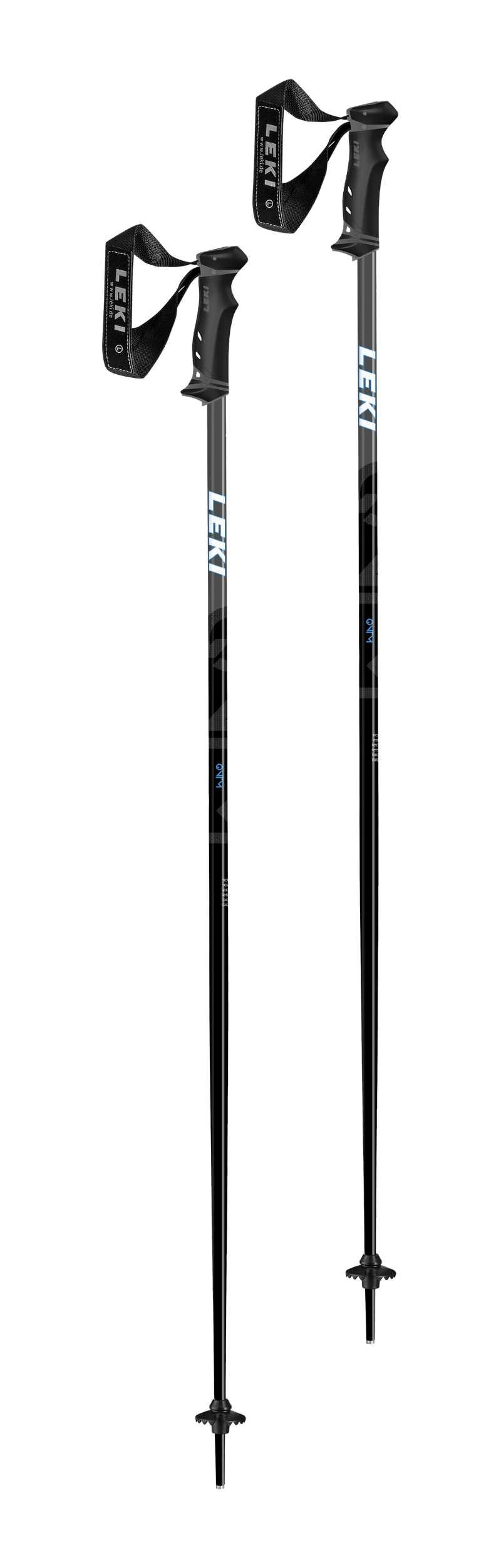Leki QNTM Ski Poles Black/Blue