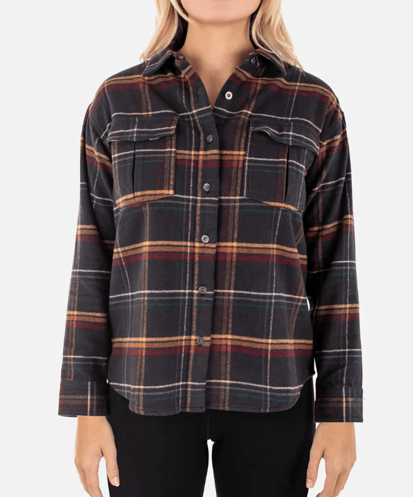 Jetty Women's Anchor Flannel Shirt - Small