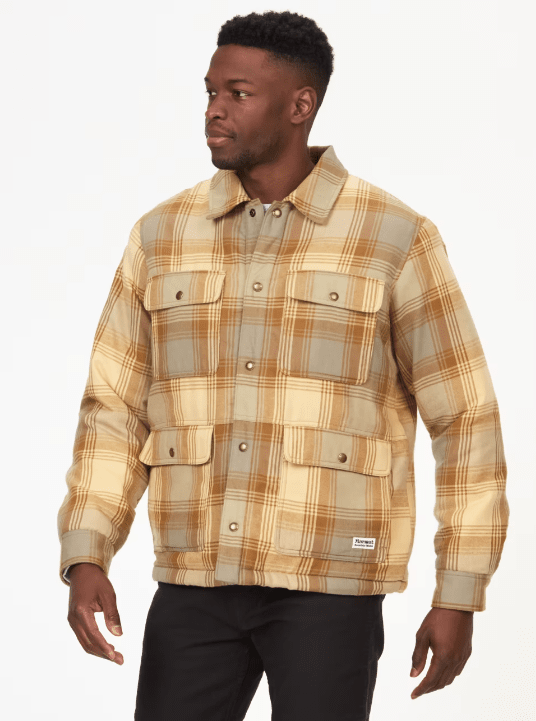 Marmot Men's Ridgefield Heavyweight Sherpa-Lined Flannel Shirt Jacket