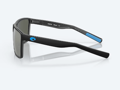 Costa Del Mar Men's Rincon Sunglasses - Matte Smoke Crystal Fade with Gray Silver Mirror Polarized Glass Lens