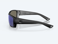 Costa Del Mar Men's Cat Cay Sunglasses - Blackout with Blue Mirror Polarized Glass Lens