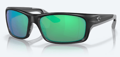 Costa Del Mar Men's Jose Pro Sunglasses - Matte Black with Green Mirror Polarized Glass Lens