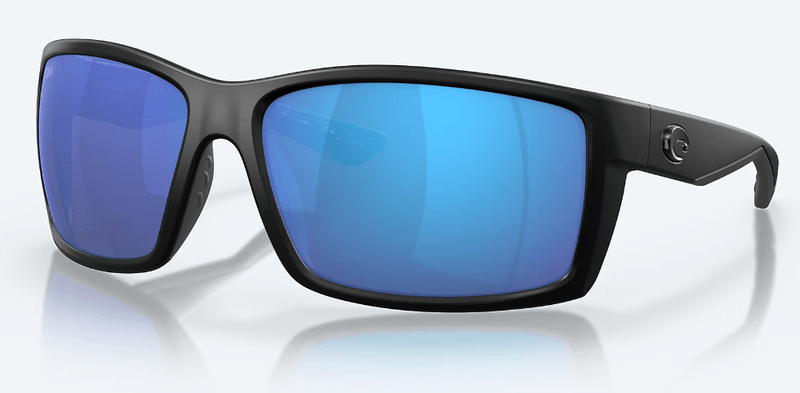 Costa Del Mar Men's Reefton Sunglasses - Blackout with Blue Mirror Polarized Glass Lens
