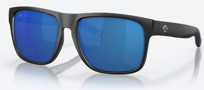 Costa Del Mar Men's Spearo XL Sunglasses - Matte Black with Blue Mirror Polarized Polycarbonate Lens