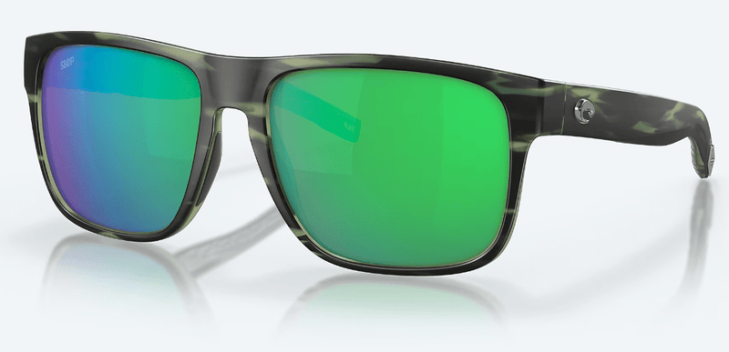Costa Del Mar Men's Spearo XL Sunglasses - Matte Reef with Green Mirror Polarized Polycarbonate Lens