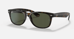 Ray Ban New Wayfarer Sunglasses Tortoise with G15 Green Lenses