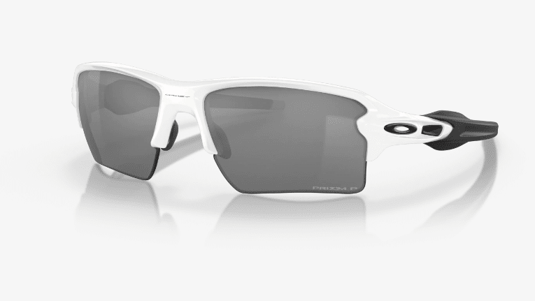 Oakley Flak 2.0 XL Sunglasses Polished White with Prizm Black Polarized Lenses