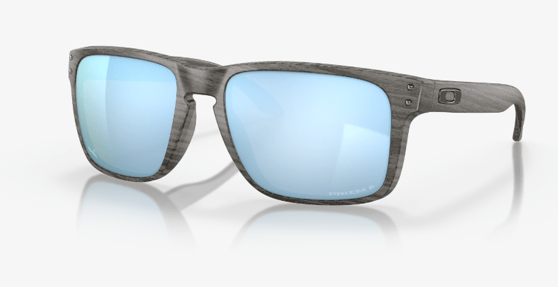 Oakley Holbrook XL Sunglasses Woodgrain with Prizm Deep Water Polarized Lenses
