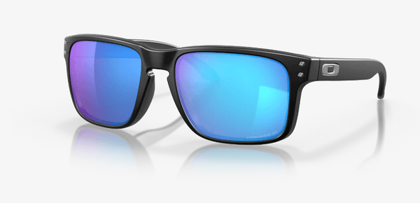 Oakley Holbrook Sunglasses Matte Black with Prizm Sapphire Polarized Lenses