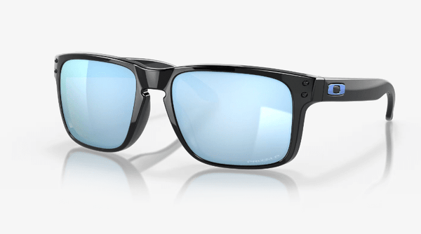 Oakley Holbrook Sunglasses Polished Black with Prizm Deep Water Polarized Lenses