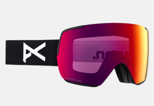 Anon M5S Goggles - Black with Perceive Sunny Red & Perceive Cloudy Burst Lenses and MFI Face Mask