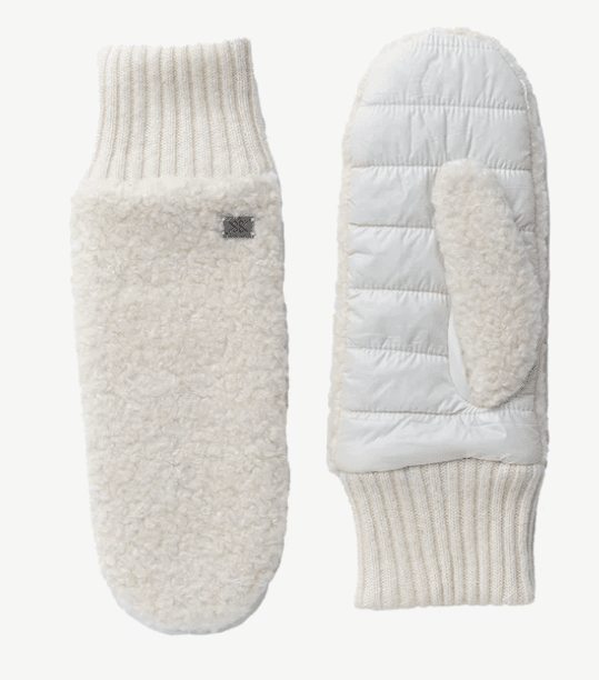 Soia & Kyo Women's Alina-N Faux Sherpa Puffer Mittens