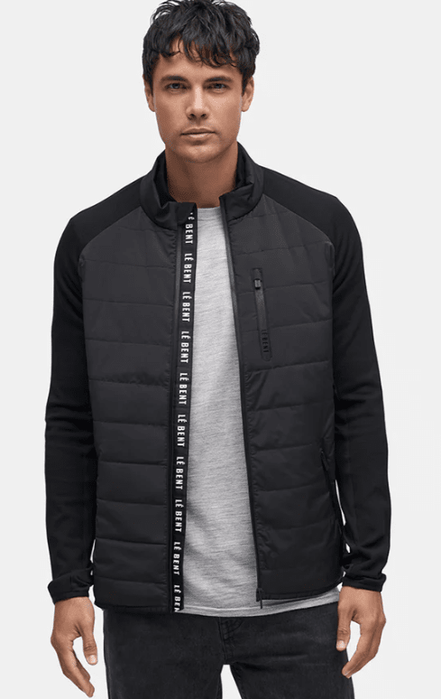 LeBent Men's Pramecou Wool Insulated Hybrid Jacket