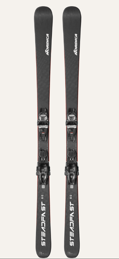 Nordica Men's Steadfast 80 CA Skis with TP2 Compact 10 FDT Bindings 2025