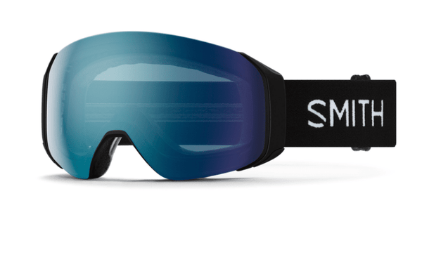 Smith 4D Mag S Goggles Black with ChromaPop Sun Blue Mirror Lens