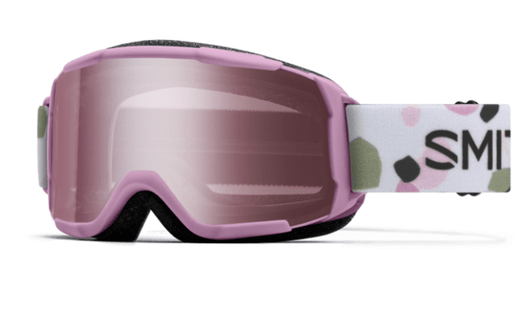 Smith Kids Daredevil Goggles Proper Pink Paint Brush with Ignitor Mirror Lens