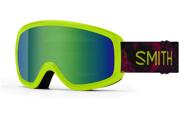 Smith Kids' Snowday Goggles Lime Space Dust with Green Sol-X Mirror Lens