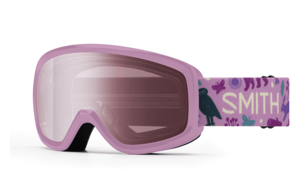 Smith Kids' Snowday Goggles Proper Pink Forest Friends with Ignitor Mirror Lens