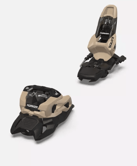 Marker Squire 11 Bindings with 100mm Brakes - Black/Tan