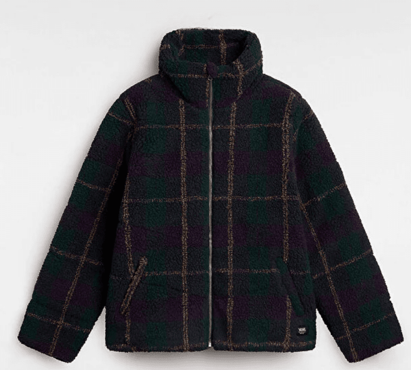 Vans Women's Foundry Plaid High Pile Puff Jacket