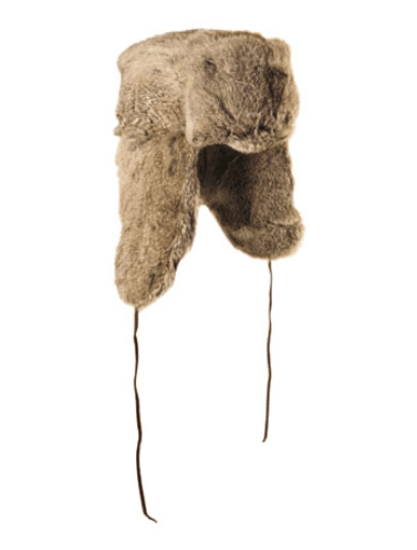 Mad Bomber Trooper Hat Brown Rabbit Fur