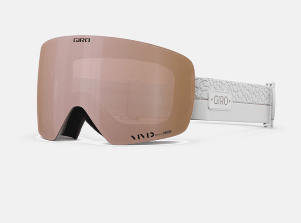 Giro Contour RS Goggle - White Craze with Vivid Rose Gold and Vivid Infrared Lenses