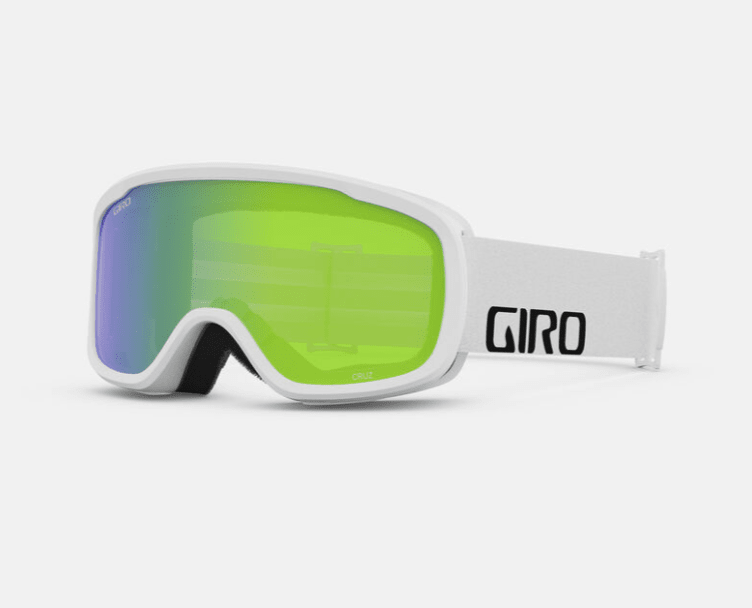 Giro Cruz Goggle White Wordmark with Loden Green Lens