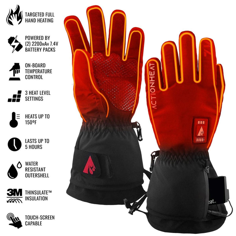 ActionHeat Women's 7V Rechargeable Heated Gloves