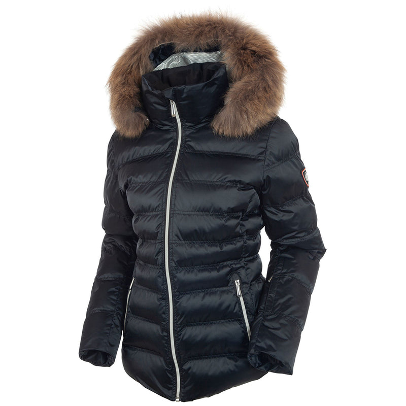 Sunice Women's Fiona Quilted Stretch Jacket with Fur