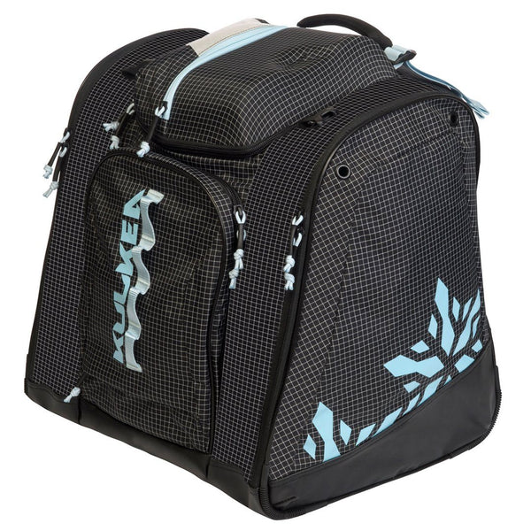 Kulkea Women's Powder Trekker Boot Bag - Black/Powder Blue