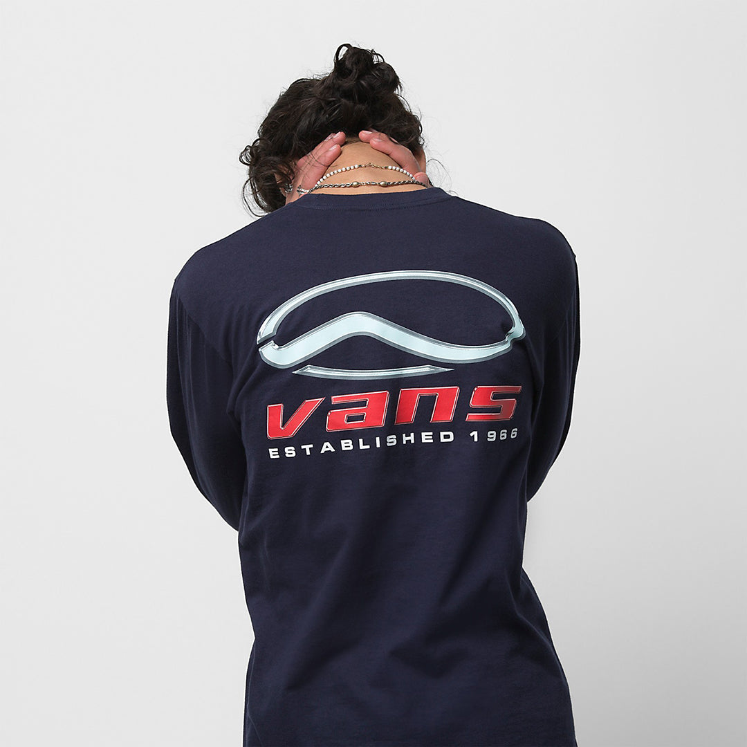 Ski T-Shirt Vans | Chromatic Sleeve Vans Men\'s Barn Long