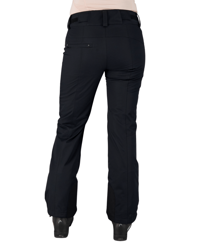 Vntg Obermeyer Ladies Ski Pants Size 12R Black Stirrup Wool Blend RN 37037